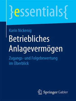 cover image of Betriebliches Anlagevermögen